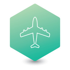 Plane icon simple