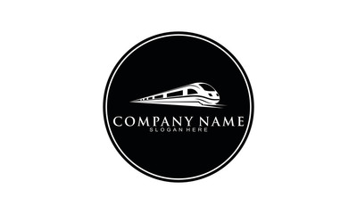 Train silhouette logo