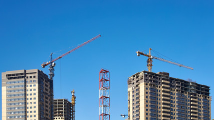 Construction of new residential high-rise buildings