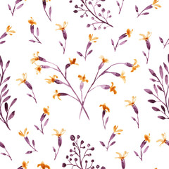 Watercolor floral pattern