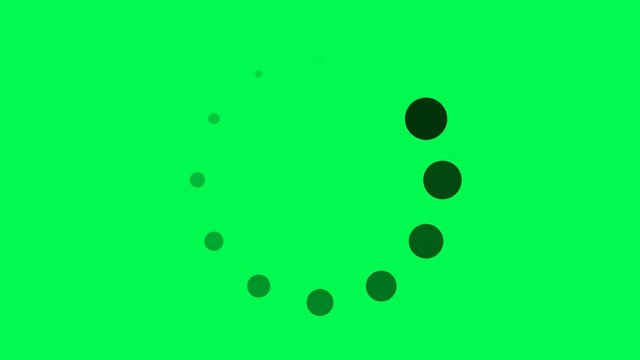 Progress loading bar UI indicator. Loading Circle. Download progress, preloader animation web design template, interface upload. Animation of UI element in 4K. Chroma key green screen.