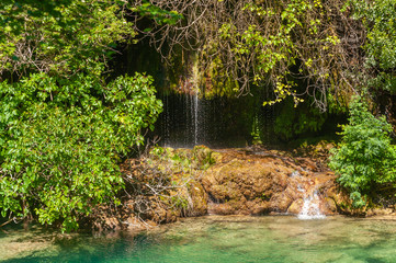 Naklejka premium Waterfall near Saint-Cezaire-sur-Siagne