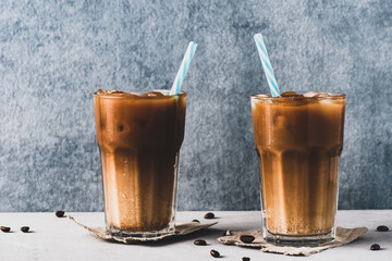 ice coffee food background