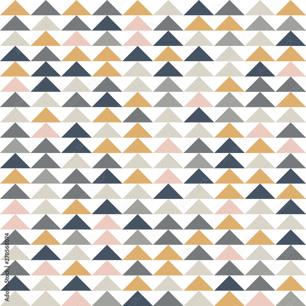 Aufkleber abstract geometric seamless pattern. vector triangle ornament in pastel colors. simple texture.