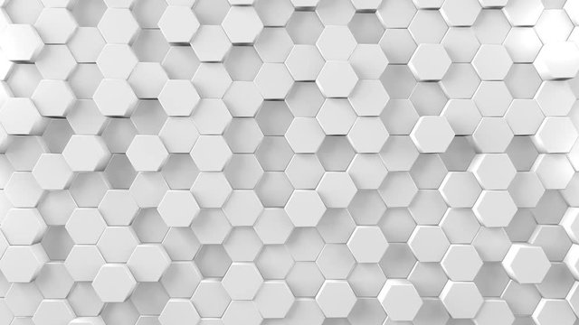 loop abstract background with hexagons