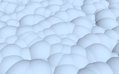 3d rendering picture of blue balls. Abstract wallpaper and background. 3D illustration