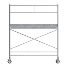 Realistic 3D Render of Metal Scaffolding