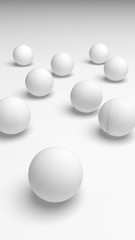 White abstract background. Lowpoly backdrop. Crumpled paper. 3D illustration