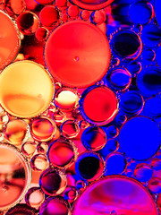 red blue bubbles macro abstract textures