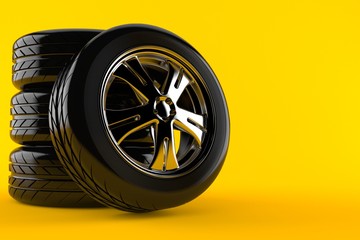 Set of car wheels
