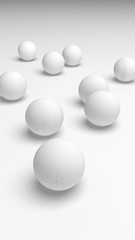 White abstract background. Lowpoly backdrop. Crumpled paper. 3D illustration