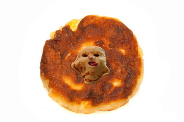 cheesecakes isolated on white background