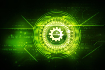 2d illustration gear Network