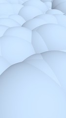 3d rendering picture of blue balls. Abstract wallpaper and background. 3D illustration