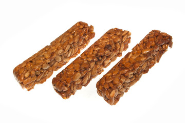 sunflower seeds isolated on white background