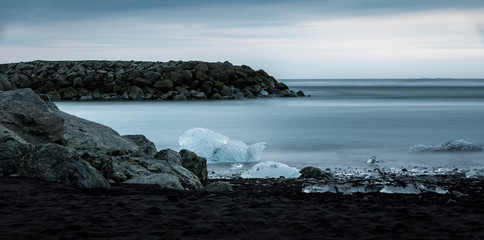 La plage de Jokulsarlon
