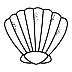 shell cartoon in black and white