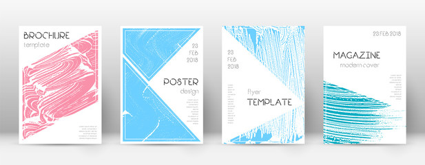 Cover page design template. Triangle brochure layo