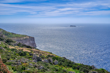 Dingli Cliffs and Mediterranean Sea, Malta
