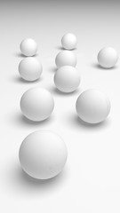 White abstract background. Lowpoly backdrop. Crumpled paper. 3D illustration