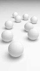 White abstract background. Lowpoly backdrop. Crumpled paper. 3D illustration