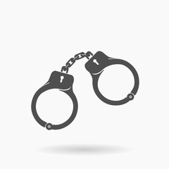 Handcuffs Vector Illustration Icon