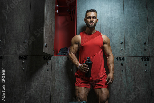 Working out in the locker room