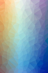 Obraz premium Illustration of abstract Blue, Yellow And Green vertical low poly background. Beautiful polygon design pattern.