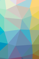 Fototapeta premium Illustration of abstract Blue, Yellow And Green vertical low poly background. Beautiful polygon design pattern.