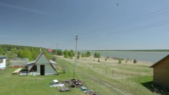 Country life on the shore of a small sea