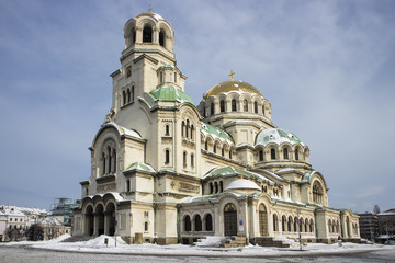 Fototapeta na wymiar Cathedral Aleksandr Nevskij in Sofia