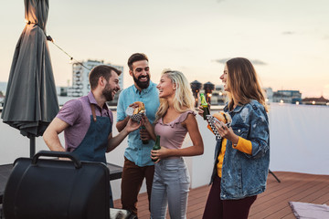 Delicious burgers and cold beer