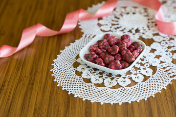 the colorful feast sugar in the plate for celebrate the victim feast of the elders on the religious holidays.
