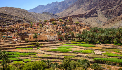 Omani village in the mountains