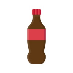 Plastic bottle vector illustration, flat style icon