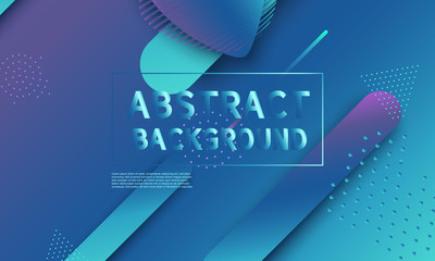 Fluid shape composition. Abstract cover design.