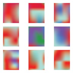 Fototapeta premium Gradient mesh painted in different colors.