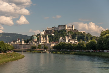 Fototapeta na wymiar The old town of Salzburg