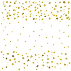 :Frame of golden stars on white background vector