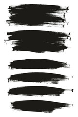 Calligraphy Paint Thin Brush Background Long High Detail Abstract Vector Background Mix Set 104