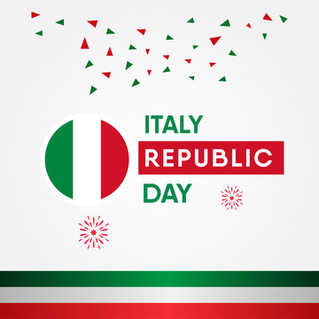 Italy Republic Day Vector Design Template