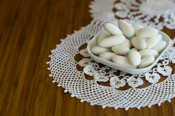 the colorful feast sugar in the plate for celebrate the victim feast of the elders on the religious holidays.