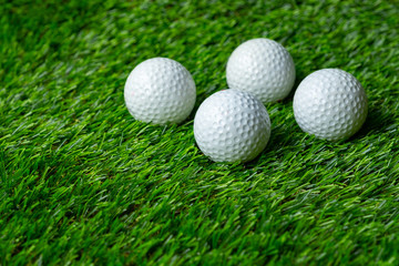 Golf ball on grass