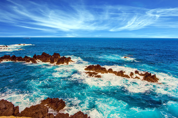 The coast of Madeira