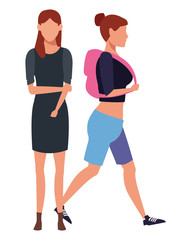 casual people cartoon