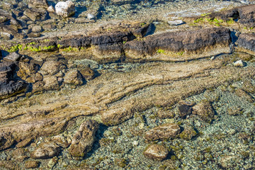 Gorgeous sea font and ramparts, Alghero (L'Alguer), province of Sassari , Sardinia, Italy.  Famous for the beauty of its coast and beaches and its historical city center.