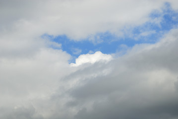 blue sky with clouds