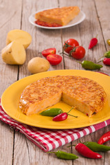 Spanish omelette. 