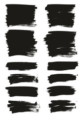 Calligraphy Paint Thin Brush Background Short High Detail Abstract Vector Background Mix Set 97