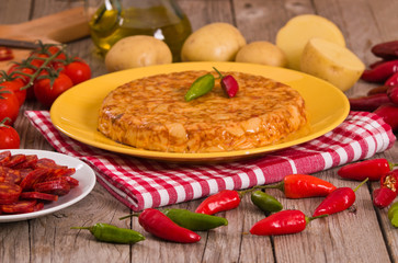 Spanish omelette. 